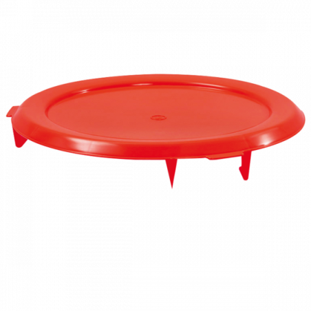 Couvercle plat pour conteneur rond HACCP 75L - Vert