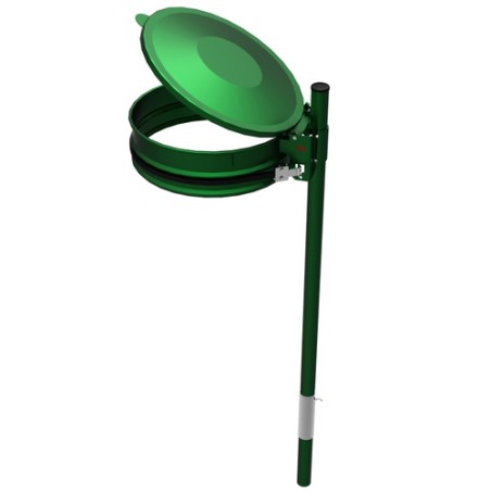 Support-sac 80/110L sur tube a sceller avec couvercle