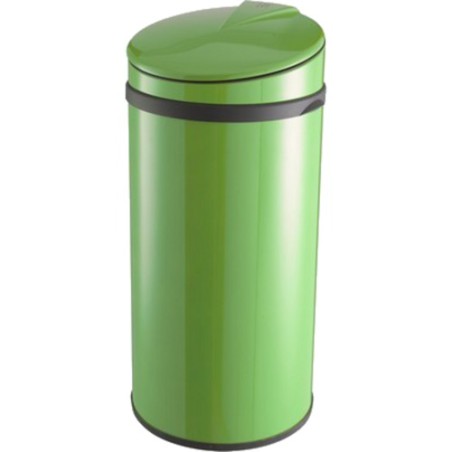 Poubelle a ouverture TOUCH 56L - Inox vert