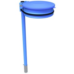 Support-sac 80/110L sur tube a sceller avec couvercle