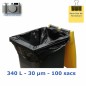 Housse conteneur 340L Noir 30µ 1380x1350 mm (100 sacs)