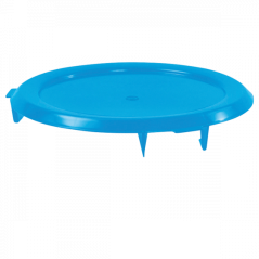 Couvercle plat pour conteneur rond HACCP 75L  - Vert