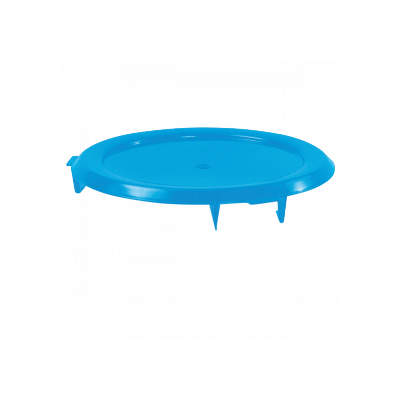 Couvercle plat pour conteneur rond HACCP 75L  - Vert