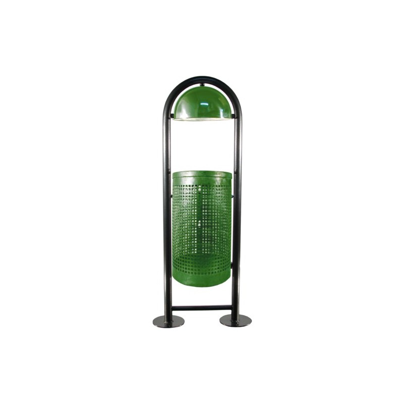 Corbeille de parc perforee 18L Corbeille de parc perforee 18L
