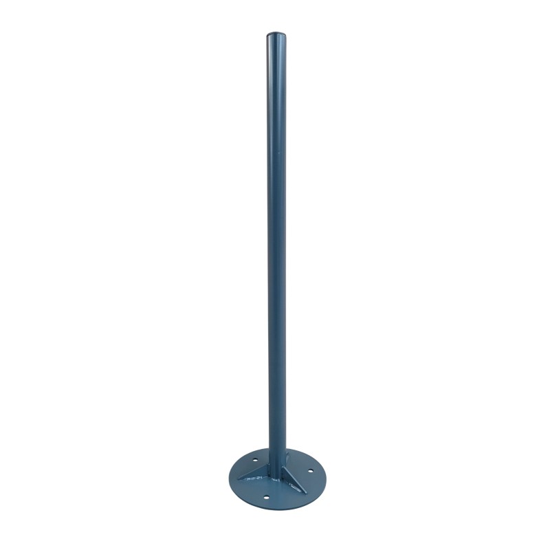 Poteau fixation sol Ø50 1M20 avec socle