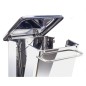 Poubelle a pedale 110L mobile - Inox 430 Poubelle a pedale 110L mobile - Inox 430