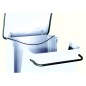Poubelle mobile 110L - Acier blanc Poubelle mobile 110L - Acier blanc