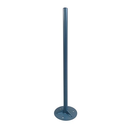 Poteau fixation sol Ø50 1M20 avec socle