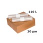 Sac poubelle PEBD - Transparent 110L 30µ 700x1050 mm (200 sacs)