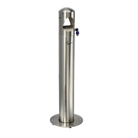 Cendrier Colonne 4 litres BIRKIN - Inox 201 satiné