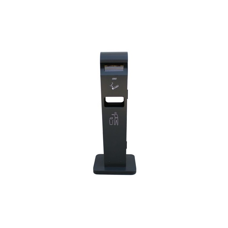 Cendrier 2L / Collecteur 8L TOTEM - Gris anthracite Cendrier 2L / Collecteur 8L TOTEM - Gris anthracite