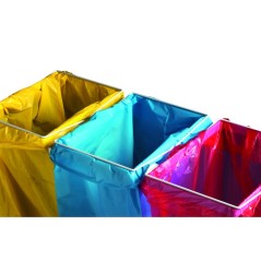 Support-sac triflux a roulettes 80/110L