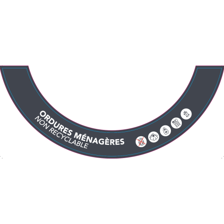 Sticker demi-lune TWIN-TWIN Ordures Ménagères 05-2026