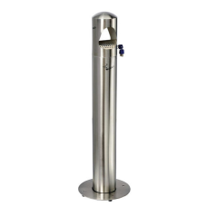 Cendrier Colonne 4 litres BIRKIN - Inox 201 satiné
