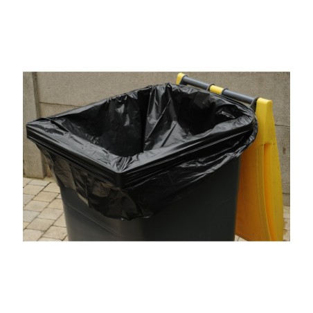 Housse conteneur 330L 30µm - Noir 1310x1350mm (100 sacs)