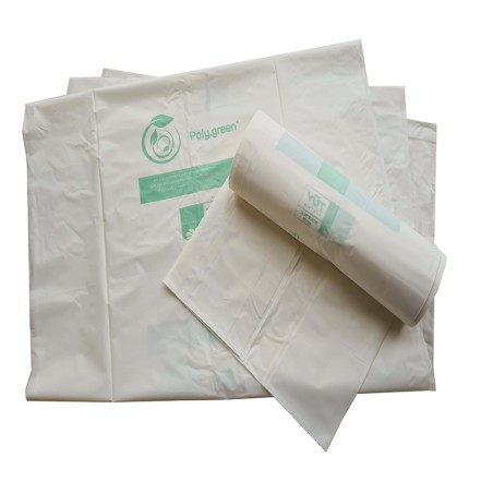 Sac poubelle 80L biodegradable Blanc 30µ 790x800 (200 sacs)
