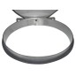 Petit support-sac 15/25L avec couvercle - Inox Petit support-sac 15/25L avec couvercle - Inox