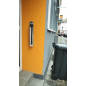 Cendrier sur pied avec toit 1.7L miroir inox Cendrier sur pied avec toit 1.7L miroir inox