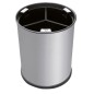 Corbeille tri selectif 3 flux 13L - Inox brossé Corbeille tri selectif 3 flux 13L - Inox brossé