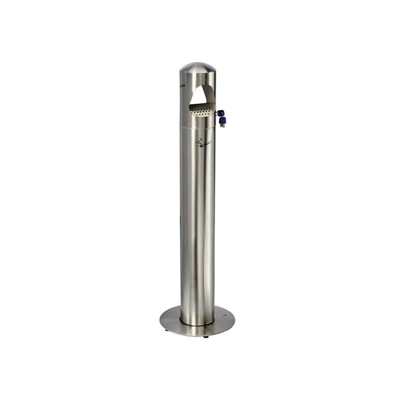 Cendrier Colonne 4 litres BIRKIN - Inox 201 satiné Cendrier Colonne 4 litres BIRKIN - Inox 201 satiné