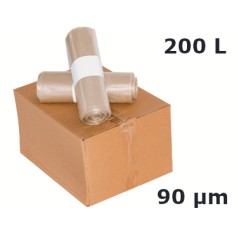 Sac poubelle Semi-Transp 200L 90µ 820x1400 mm (60 sacs)