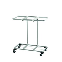 Support-sac triflux a roulettes 80/110L
