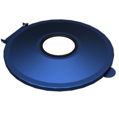 Couvercle avec ouverture pour support-sac 80/110L