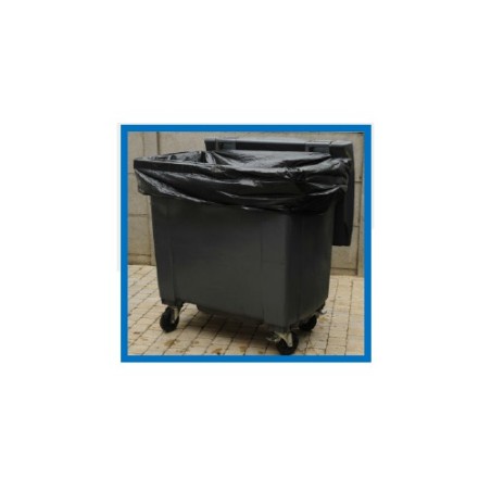 Housse conteneur 750L Noir 55µ 1930x1500 mm (50 sacs)