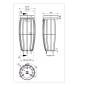 Corbeille ANTI-VENT fixation au sol Corbeille ANTI-VENT fixation au sol