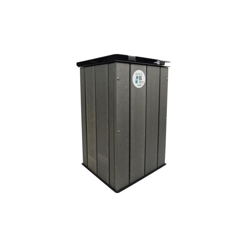 Corbeille ECO'CYCLE 100L avec support sac - Polyal by Guery Corbeille ECO'CYCLE 100L avec support sac - Polyal by Guery