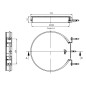 Petit support-sac 15/25L avec couvercle - Inox Petit support-sac 15/25L avec couvercle - Inox