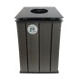 Corbeille ECO'CYCLE 100L avec support sac - Polyal by Guery Corbeille ECO'CYCLE 100L avec support sac - Polyal by Guery