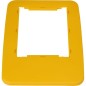 Conteneur PB 2x60L biflux avec chariots - Couvercles jaune et bleu Conteneur PB 2x60L biflux avec chariots - Couvercles jaune et bleu