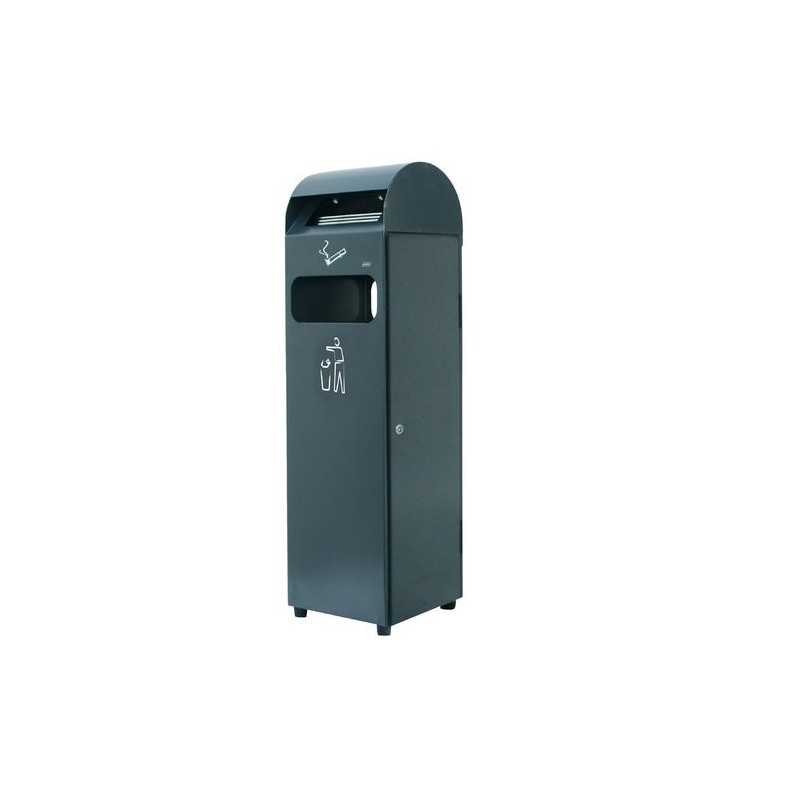Cendrier 3L / Collecteur 29L - Gris anthracite Cendrier 3L / Collecteur 29L - Gris anthracite