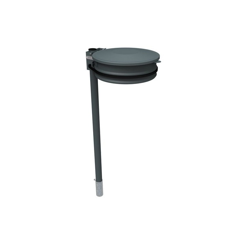 Support-sac 80/110L sur tube a sceller avec couvercle