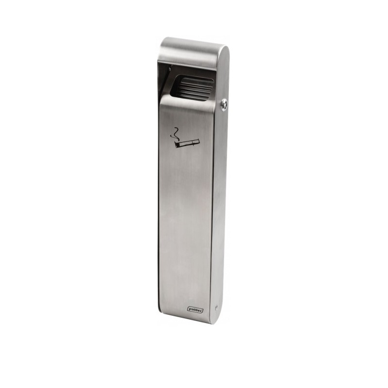 Cendrier mural SLIM 3 litres - INOX 304 Cendrier mural SLIM 3 litres - INOX 304