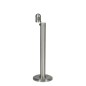 Cendrier colonne DOME 3 litres sur socle - Alu Cendrier colonne DOME 3 litres sur socle - Alu