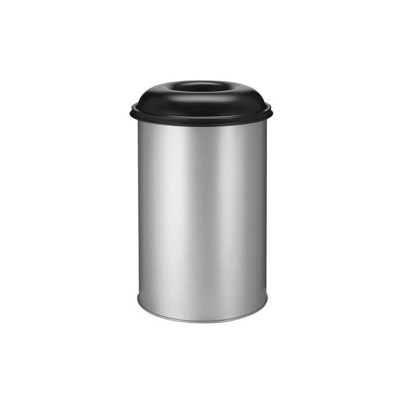 Maxi poubelle anti-feu 200L - Noir/Noir Maxi poubelle anti-feu 200L - Noir/Noir