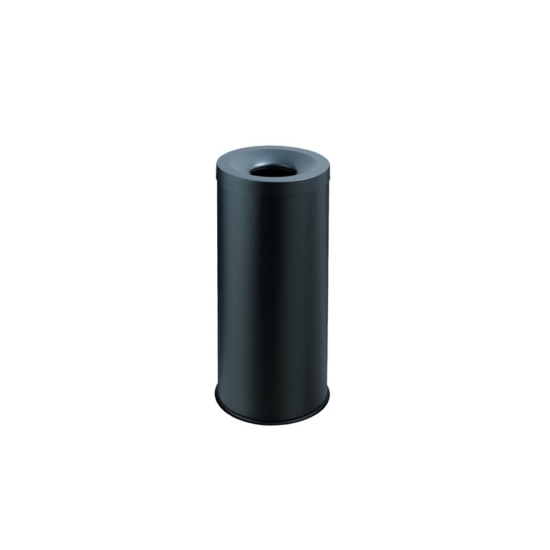 Corbeille anti-feu GRISU 50L - Gris/Acier noir