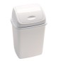 Poubelle polypropylène 18L couvercle basculant - Blanc Poubelle polypropylène 18L couvercle basculant - Blanc