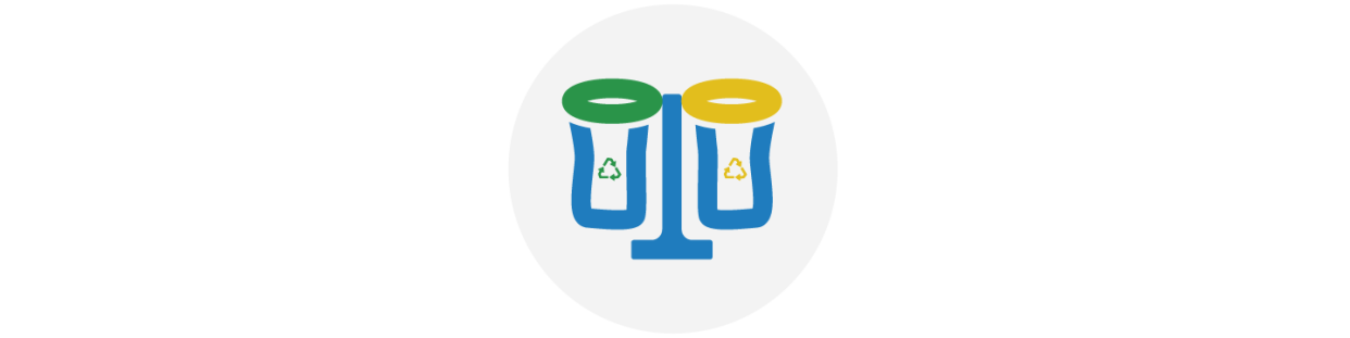 Supports sacs de tri sélectif pour événements et collectivités